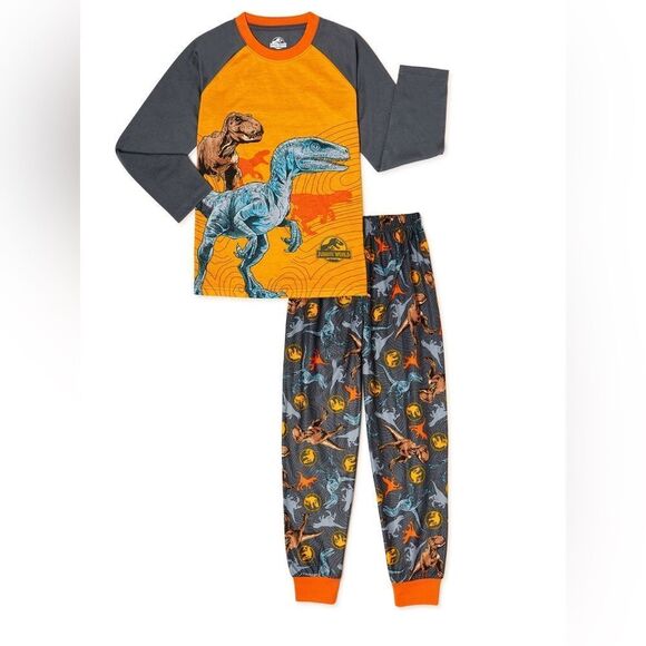 Jurassic park Boys Long Sleeve Pajama Set, M(8) - Picture 1 of 3